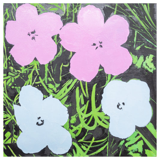 El camino infinito, una reverencia en siete etapas para Patricia Caulfield - Study for Warhol Flowers de Sturtevant